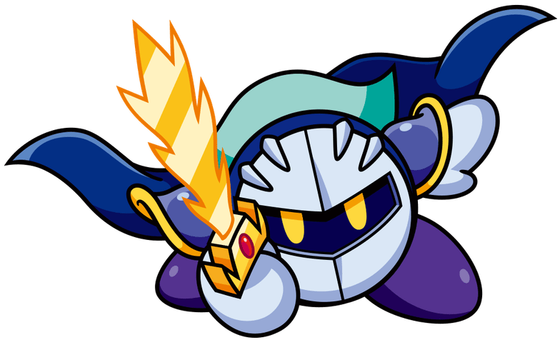 meta knight stepping forward with his sword