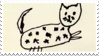 stamp of a child's drawing of a cat