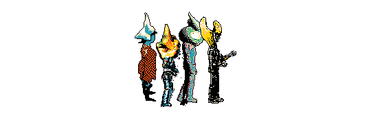 sprite of the hylics party members walking right