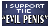 stamp that reads 'i support the evil penis'