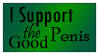 stamp that reads 'i support the good penis'