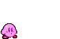 kirby doing his victory dance from kirby super star
